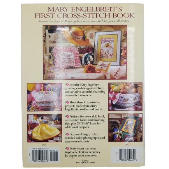 Mary Engelbreits Cross-Stitch Book Hardcover First Edition 1996 - Picture 4 of 10